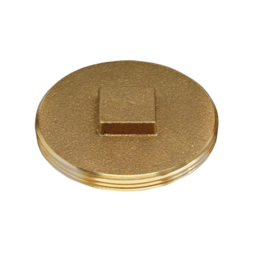 3-1/2 inch Brass Cleanout plug || With Raised Square Head || Aluids