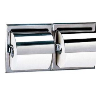 Recessed Dual-In Wall Toilet Tissue Dispenser with Hood